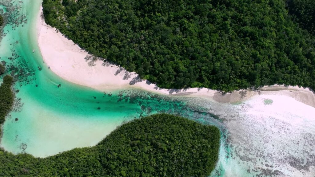 Raja Ampat aerial overview